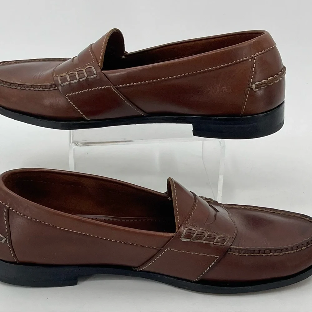 Cole Haan Bowman Penny Loafer Slip On Saddle‎ Tan Brown Men’s 10.5 D C01251 - Picture 2 of 9